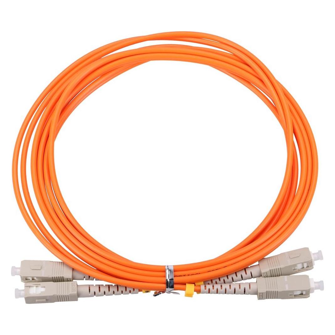 Extralink SC/UPC-SC/UPC | Patchcord | Wielomodowy, Duplex, 50/125, 3mm, 1m (1 m) (EX.3692)