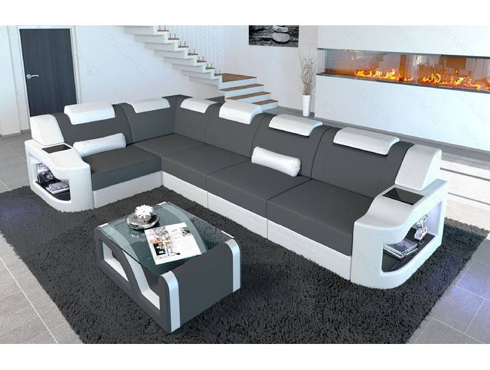 Sofa Dreams Ecksofa Polsterstoff Design Stoff Sofa Padua L Form M Mikrofaser Stoffsofa, Couch wahlweise mit Bettfunktion