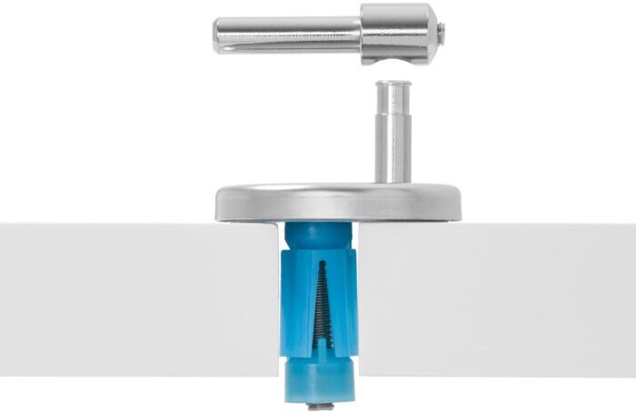 Haro Scharnier 407545 T6202H, Edelstahl, Drehpunkthöhe 24mm, TakeOff BVO-Spreizdübel