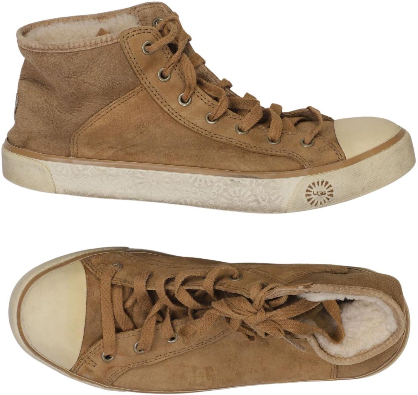 UGG Damen Sneaker, Braun, Gr. EU 39, Leder - Second Hand