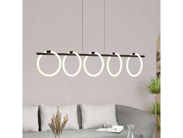 EGLO Hängelampe Caranacoa, schwarz, für Wohn- / Esszimmer, Metall, Modern