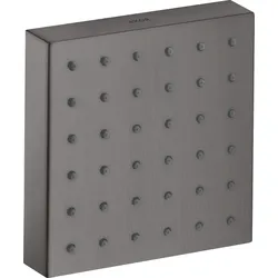 Hansgrohe AXOR ShowerSolutions Brausemodul 120 mm, Brushed Black Chrome, Rain Strahl, verstellbarer Winkel, für Kopf-, Nacken- oder Seitenbrause