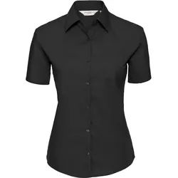 Russell Damen Popeline Bluse kurzarm R-937F-0