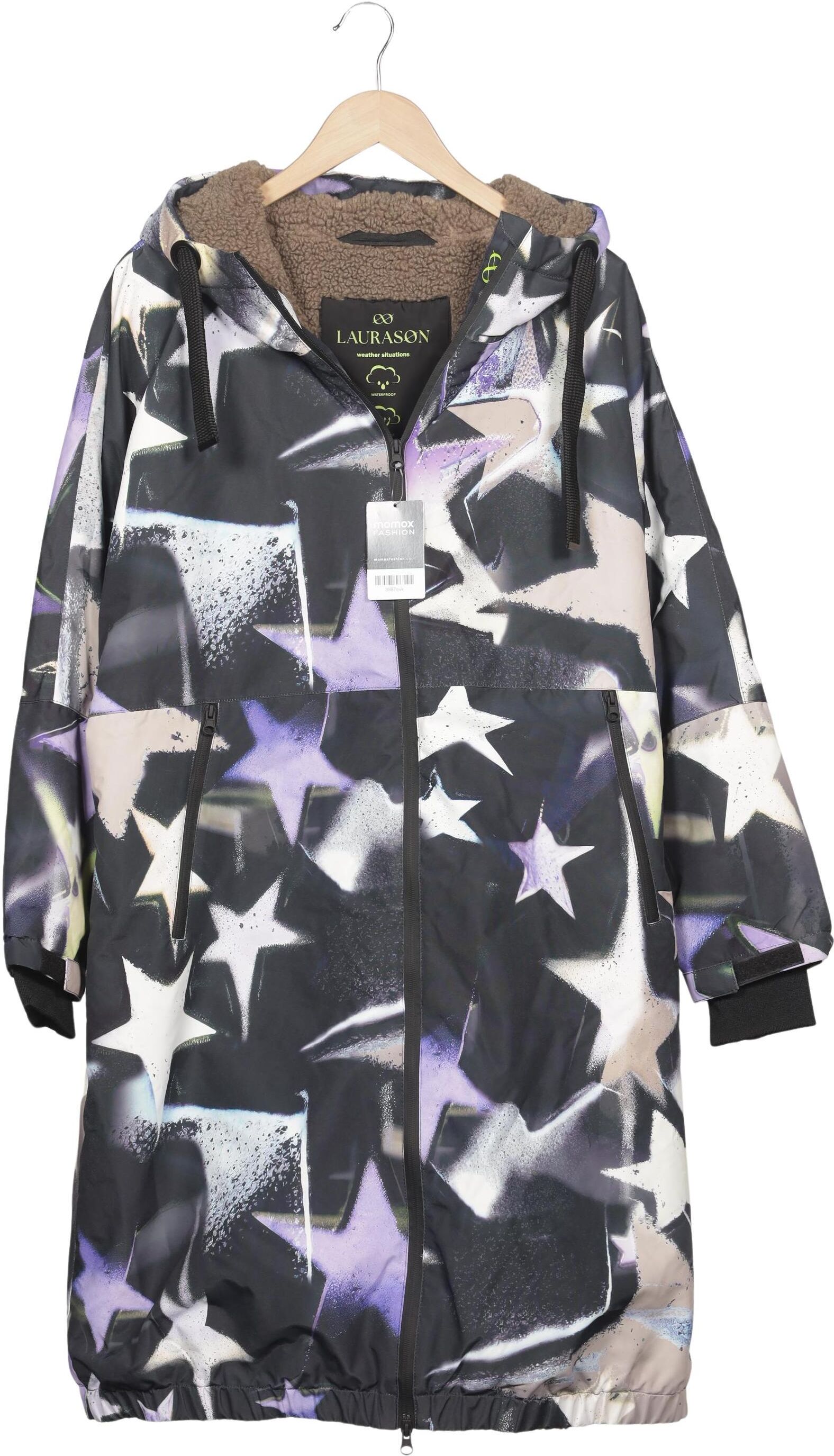 Ulla Popken Damen Jacke, Mehrfarbig, Gr. L, Synthetik - Second Hand
