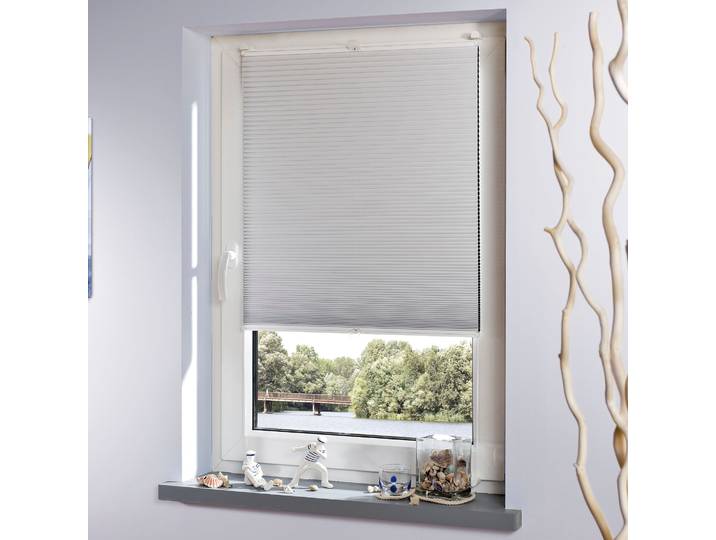 Plissee LIEDECO Klemmfix-Thermo-Plissee Gr. 2, weiß, B:75cm H:130cm, Obermaterial: 100% Polyester, Plissees, Plissee