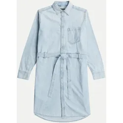 Loose-Fit Jeanskleid Blau L