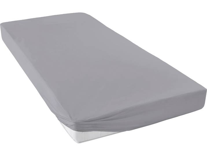 Spannbettlaken PRIMERA Max - Der Teamplayer , grau (granit), B:70cm L:140cm, Jersey, Obermaterial: 100% Baumwolle, Bettlaken, Spannbettlaken, FAMILIENHELD mit einem sicheren und komfortablen Schutz