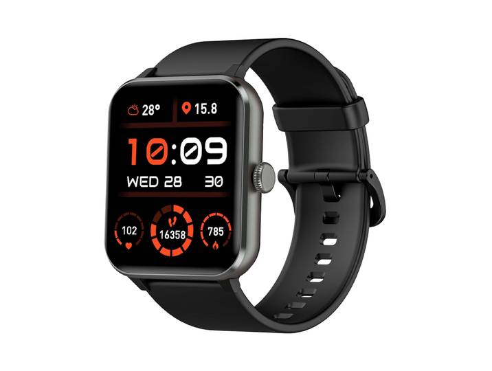 Blackview R50 Montre connectée écran de 1,85 pouces, autonomie de 25 jours, moniteur de fréquence cardiaque et de sommeil, appels Bluetooth, plus de 100 modes sportifs. Compatible Android/iOS