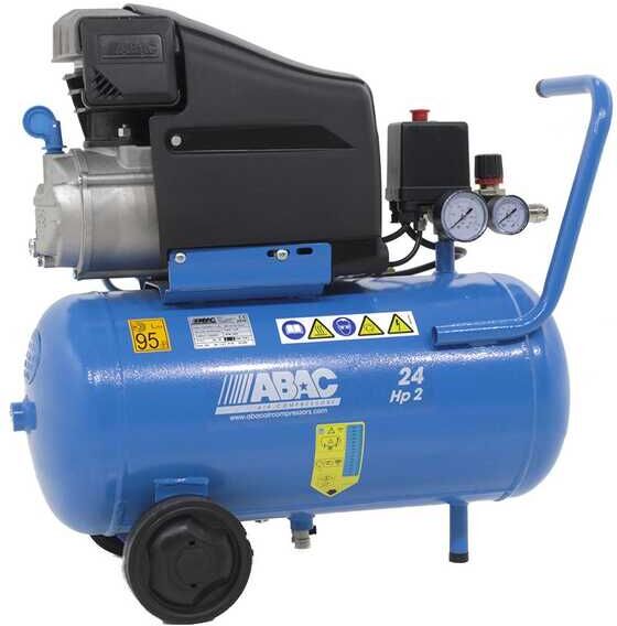 ABAC POLE POSITION L20 - Compresseur d'air électrique monophasé - Moteur 2 CV - 24 L