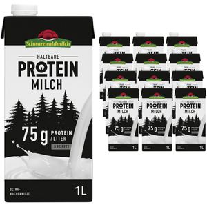 Schwarzwaldmilch Milch H-Proteinmilch, Fettgehalt 0,1%, ultrahocherhitzt & homogenisert, 12x 1 Liter