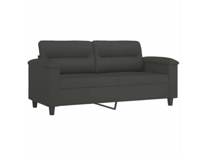 TEKGHUT 2-Sitzer-Sofa Dunkelgrau 140 cm Mikrofasergewebe Polstersofa für Wohnzimmer, Plaudern, Lesen, Fernsehen, Entspannen, Montageanleitung inklusive
