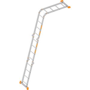 Layher Gelenkleiter Topic 1057, Länge 4,6m, mit 4 x 4 Sprossen