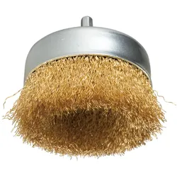 Makita Topfbürste - 1/4 Zoll-Sechskant - gewellt - verzinkt - D-73645
