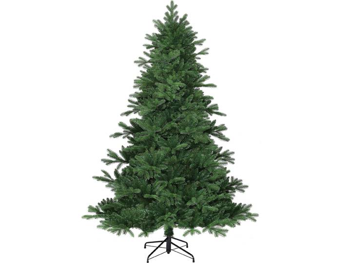 Black Box Arbre de Noël artificiel Brampton - 107x107x155 cm - PVC/Polyéthylène - Vert
