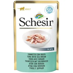 Schesir Thunfisch und Goldbrasse in Gelee 50g