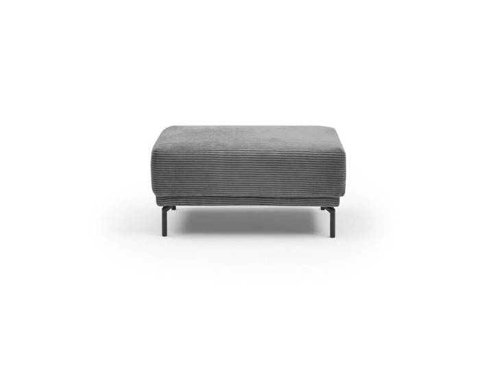 Trendstore Hania Fußhocker in Cord - Cord Zoom graphit Modern