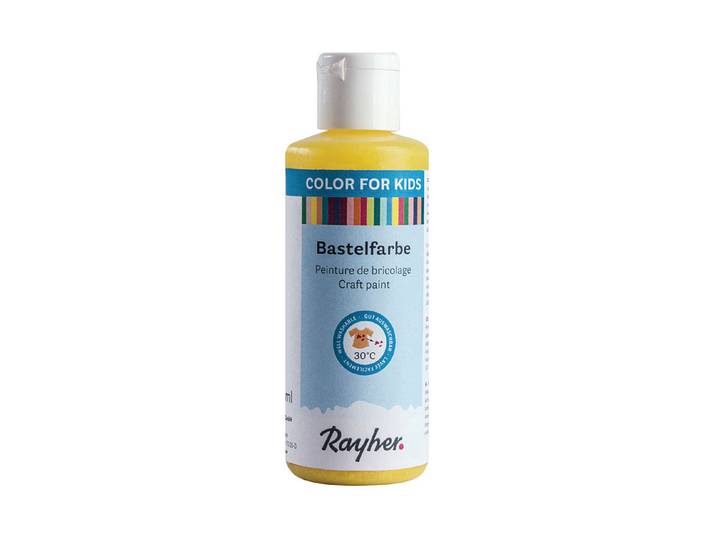Rayher Kinder-Bastelfarbe Zitrone 80 ml