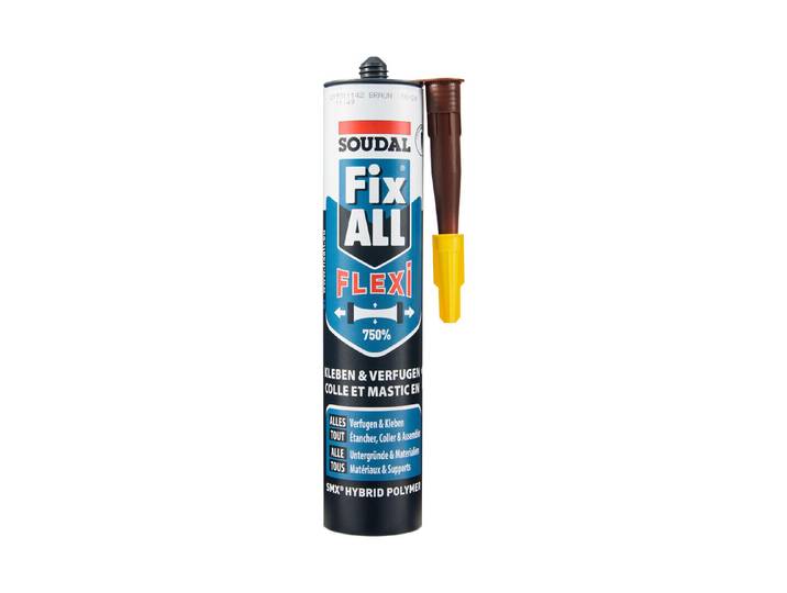 Soudal montagekleber Fix All Crystal 290ml Braun
