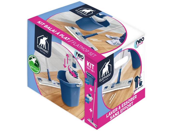 Kit Balai à Plat et Seau Neo Pulse ELEPHANT