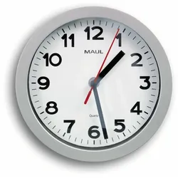 MAUL 9052995 Wand- /Tischuhr Quarzuhr Rund Silber