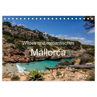 Wildes und romantisches Mallorca (Tischkalender 2027 DIN A5 quer), CALVENDO Monatskalender