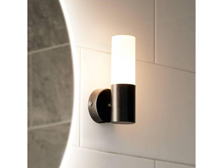 PR Home Wandlampe Beta, dimmbar, schwarz, für Badezimmer, Metall, Modern, Wandleuchte, Wandlampe Bad
