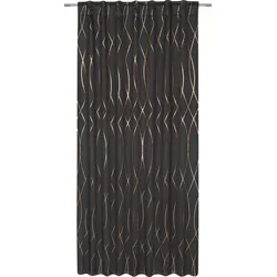 Verdunkelungsvorhang Glamour Schwarz ca. 140x245cm
