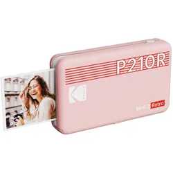 Kodak Mini 2 Retro mobile photo printer pink (Farbe), Drucker, Pink