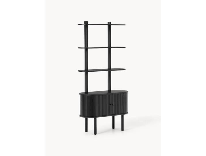 Schmales Regal Calary mit geriffelter Front