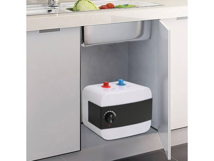 Chauffe-eau électrique Compact 6L 1,5 kw, étanche IPX4, en acier inoxydable, 30-65 ℃ 220V pour salle de bain cuisine sous évier