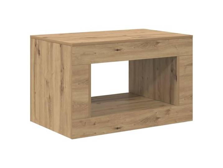 LKJephalotrope Couchtisch Artisan-Eiche 80,5x50x50 cm Wohnzimmertisch Kompakter Beistelltisch in Holzoptik für Wohnzimmer, Büro und Lounge. Stabile Ablage flach geliefert zur Montage.