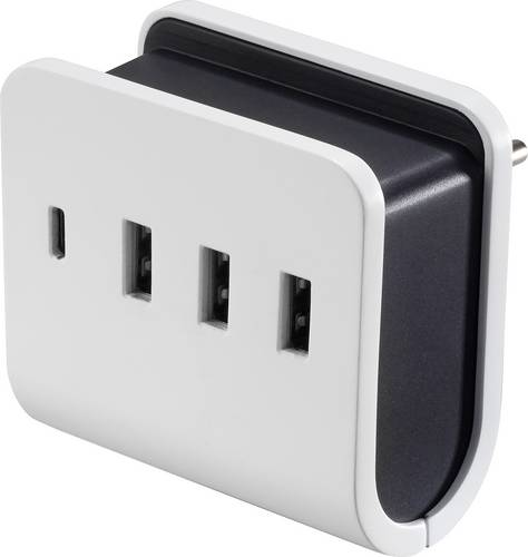 VOLTCRAFT UC-4ACX001 USB Ladegerät 24W Innenbereich Ausgangsstrom (max.) 4.8A 4 x 1x USB-C, 3x USB-A