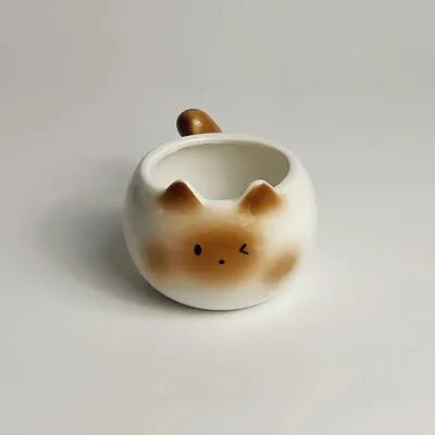 Smart Shopping Spot Creative Siamese Cat Shaped Ceramic Mug For Coffee Office Milk Drinking smile