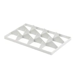 PROREGAL Gefacheinteilung für Gläser 5x8 | Oberteil | HxBxT 6,6x68x55 cm