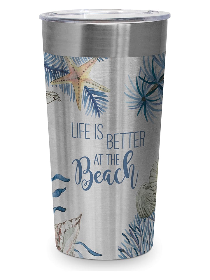 ppd Edelstahl-Thermobecher "Life is better" - 400 ml - onesize