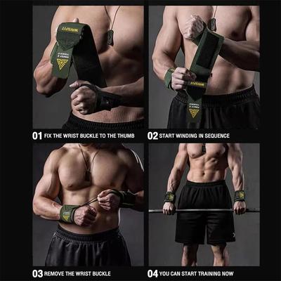 Uplifted Goods Premium Wrist Support Fitness Wristbands black