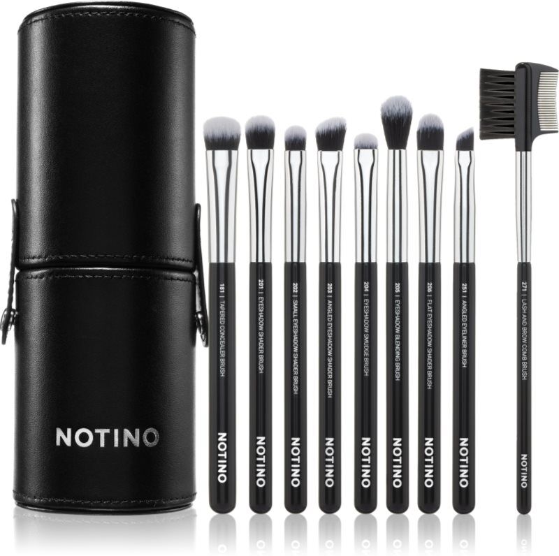 Notino Makeup Brushes Eye Area Professional Make-Up Brush Set makeup brush set with a pouch