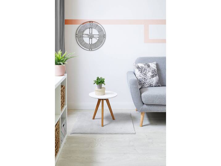 Teppich Arezzo 80 x 1 x 80cm Grau/Grau