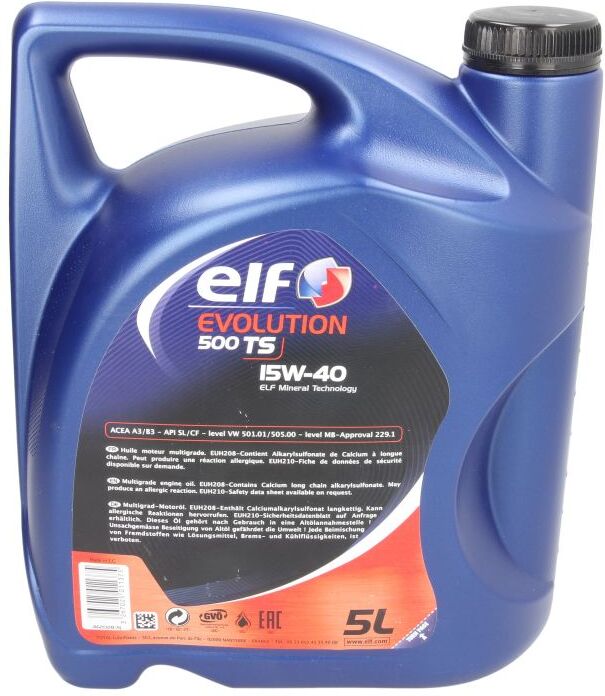 Motoröl ELF 2213879 Evolution 500 TS 15W40 5L