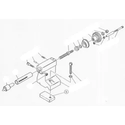 PROXXON 24200-0505 Platte mit Gewinde für Drehmaschine PD360