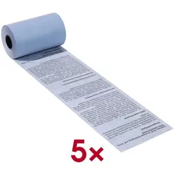 Blue4est 5er-Pack Thermo-Kassenrollen »Blue4est®« mit EC-Cash-Druck 57 mm / 14 m blau, 5.7 cm