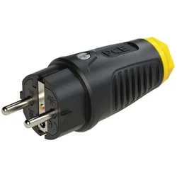 PCE 0522-se Taurus2 Vollgummi-Stecker 2SL IP54 (schwarz/gelb) 0522se