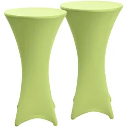 STEHTISCHHUSSE Stella Ø 80cm Hellgrün (2tlg)