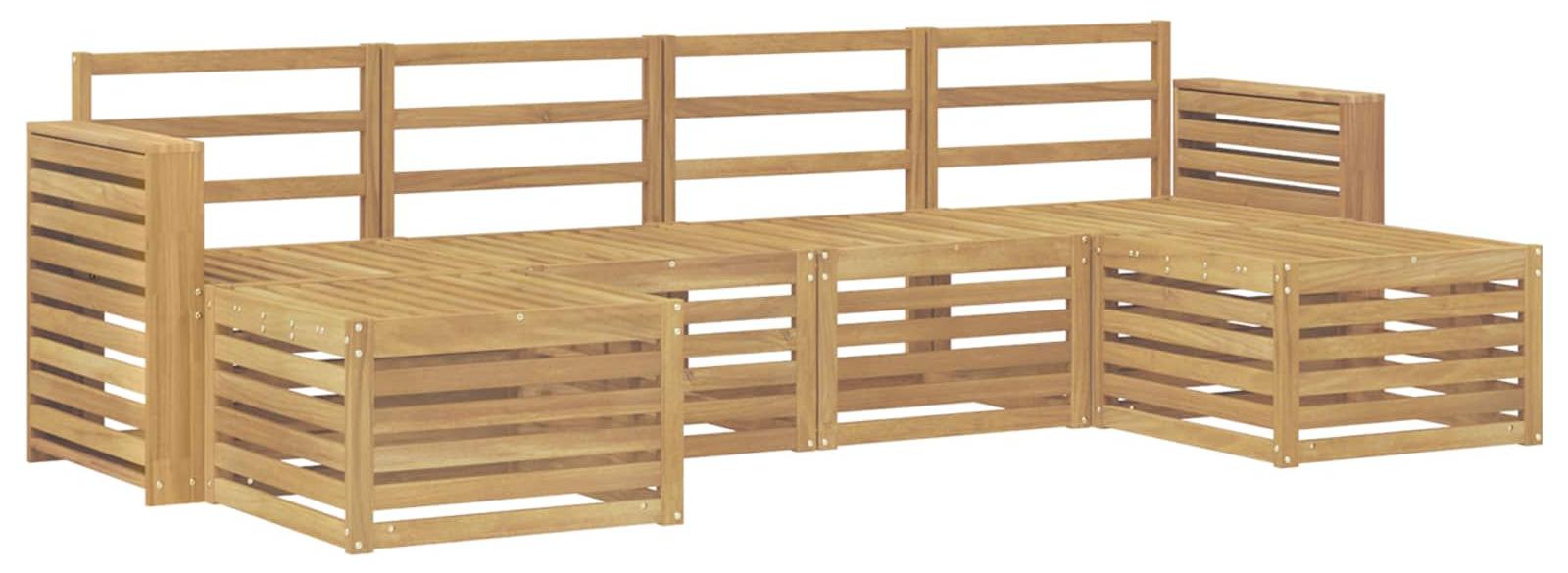 Garnitur aus 6 Outdoor-Sofas, weiß