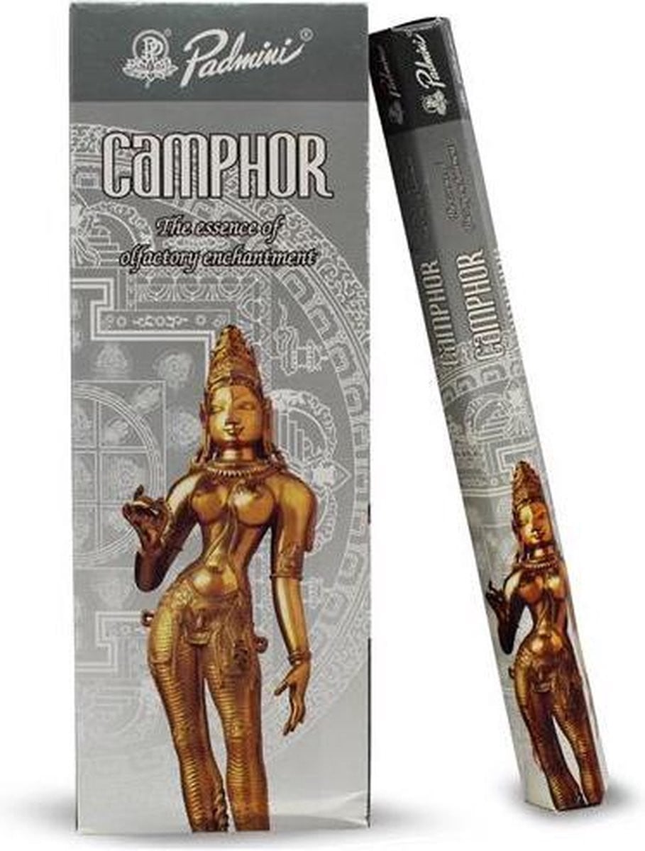 Padmini Camphor Wierookstokjes - Kamfer - 6 x 20 stuks