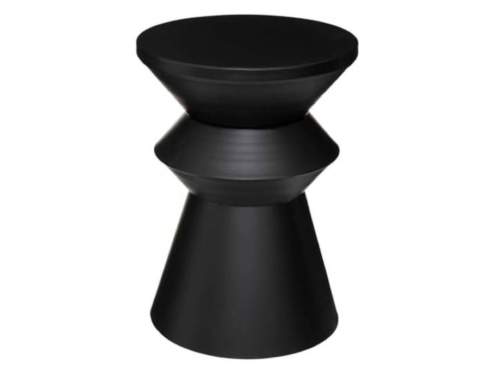 Table à Café Totem en Métal Noir - Atmosphera