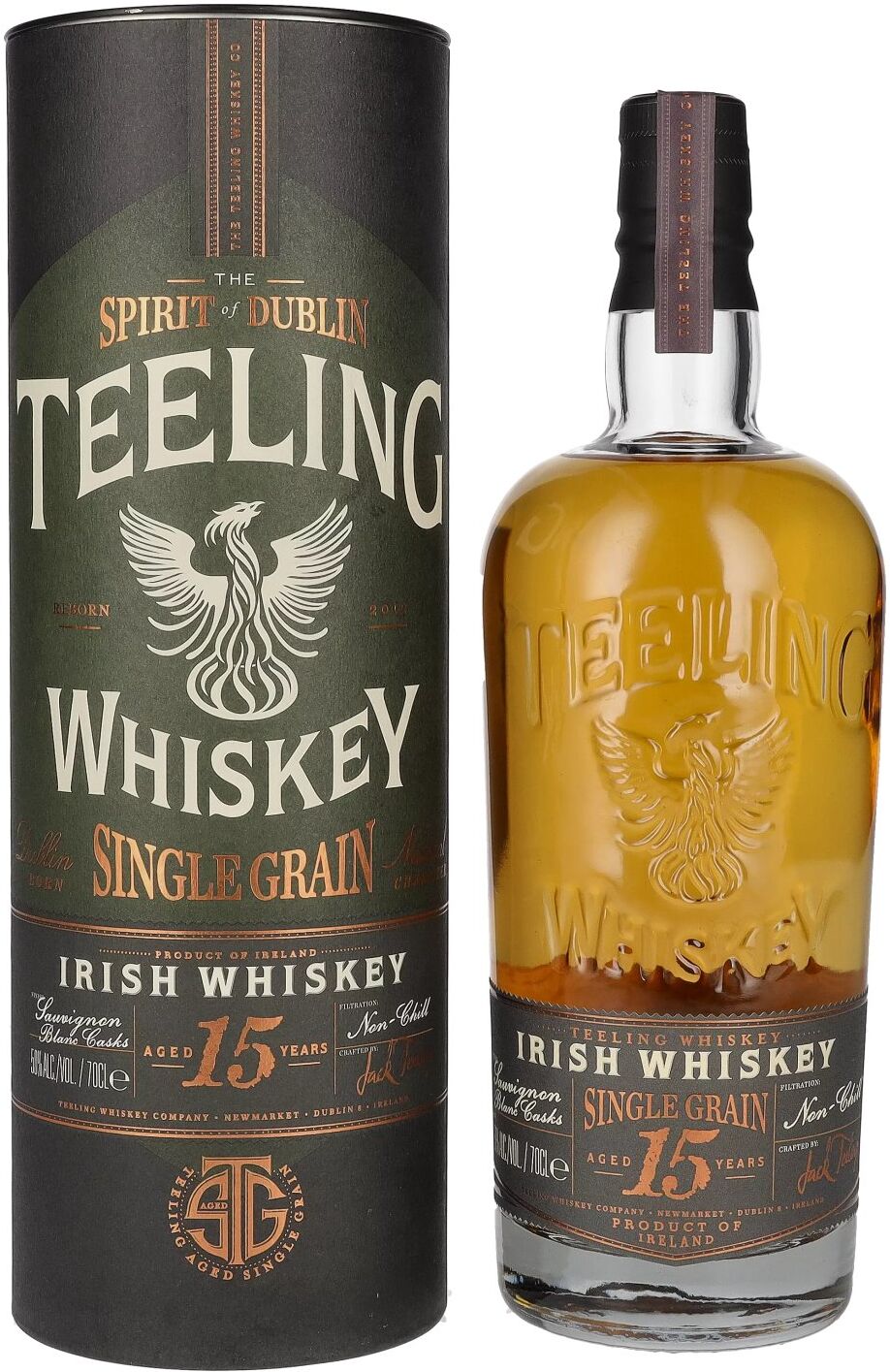 Teeling Whiskey SINGLE GRAIN 15 Years Old Sauvignon Blanc Cask 50% Vol. 0,7l in Geschenkbox