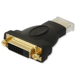 TECHly IADAP-HDMI-606 HDMI / DVI Adapter [1x HDMI-Stecker - 1x DVI-Buchse 24+1pol.] Schwarz 0 mm