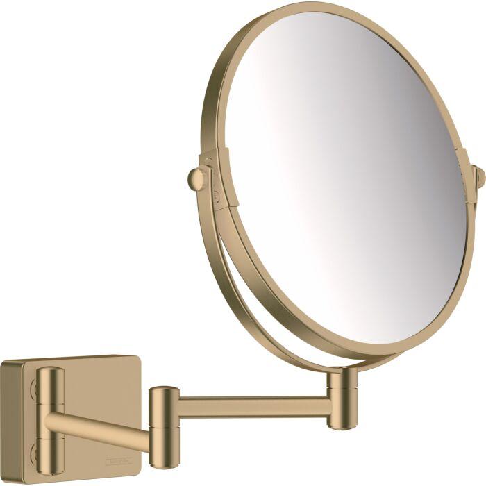 hansgrohe AddStoris Rasierspiegel 41791140 1-fach und 3-fach Vergrößerung, Wandmontage, brushed bronze