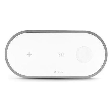 Devia 3In1 Charger for smart phone&Applewatch&Earphone V4 (10W) white (10 W) (Devia)